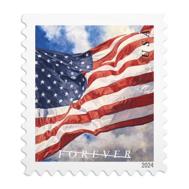 2024 U.S Flag Forever Stamps Booklet 1000pcs